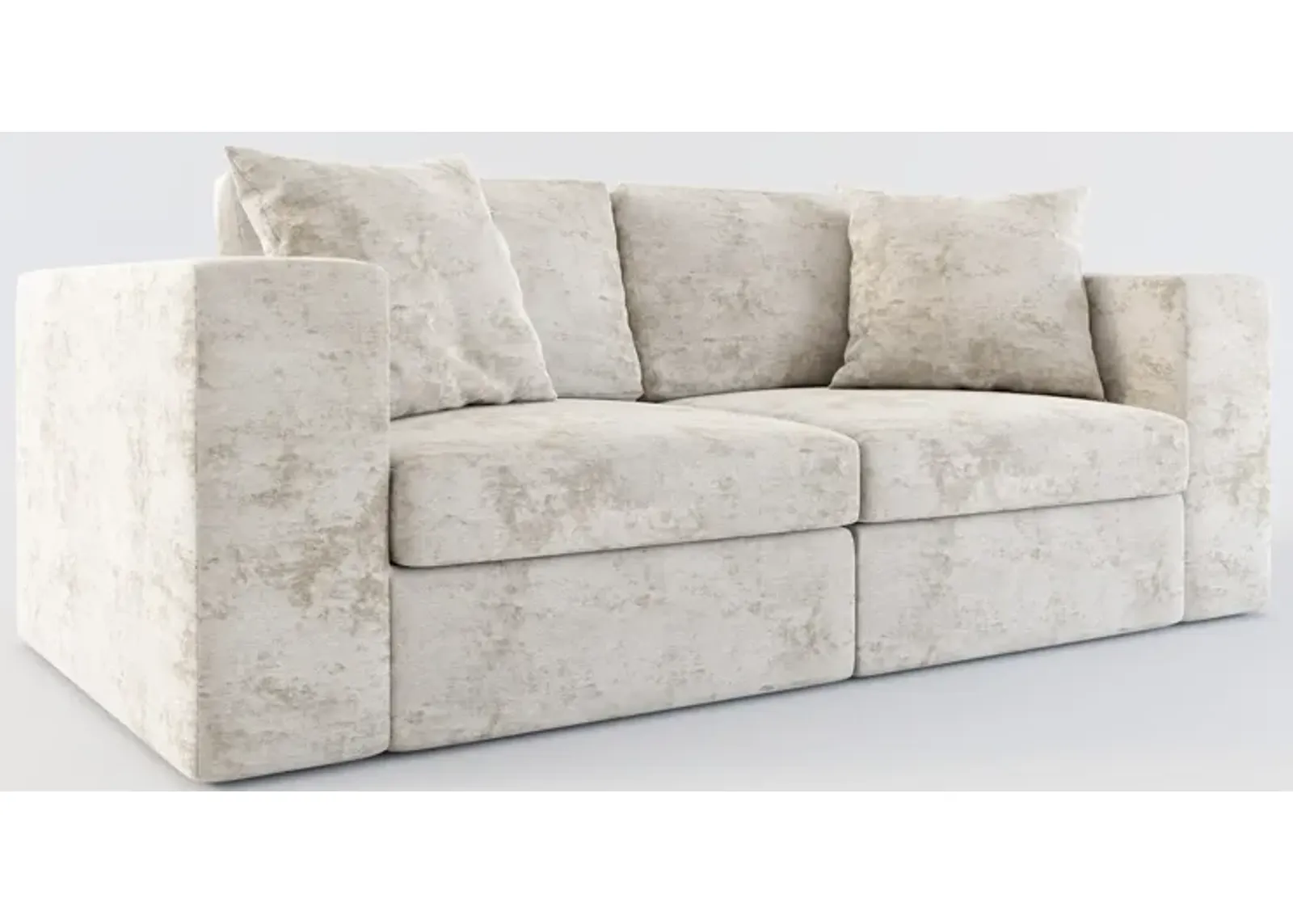 Collin Hybrid Comfort 2-Piece Sofa - Hearth Cement