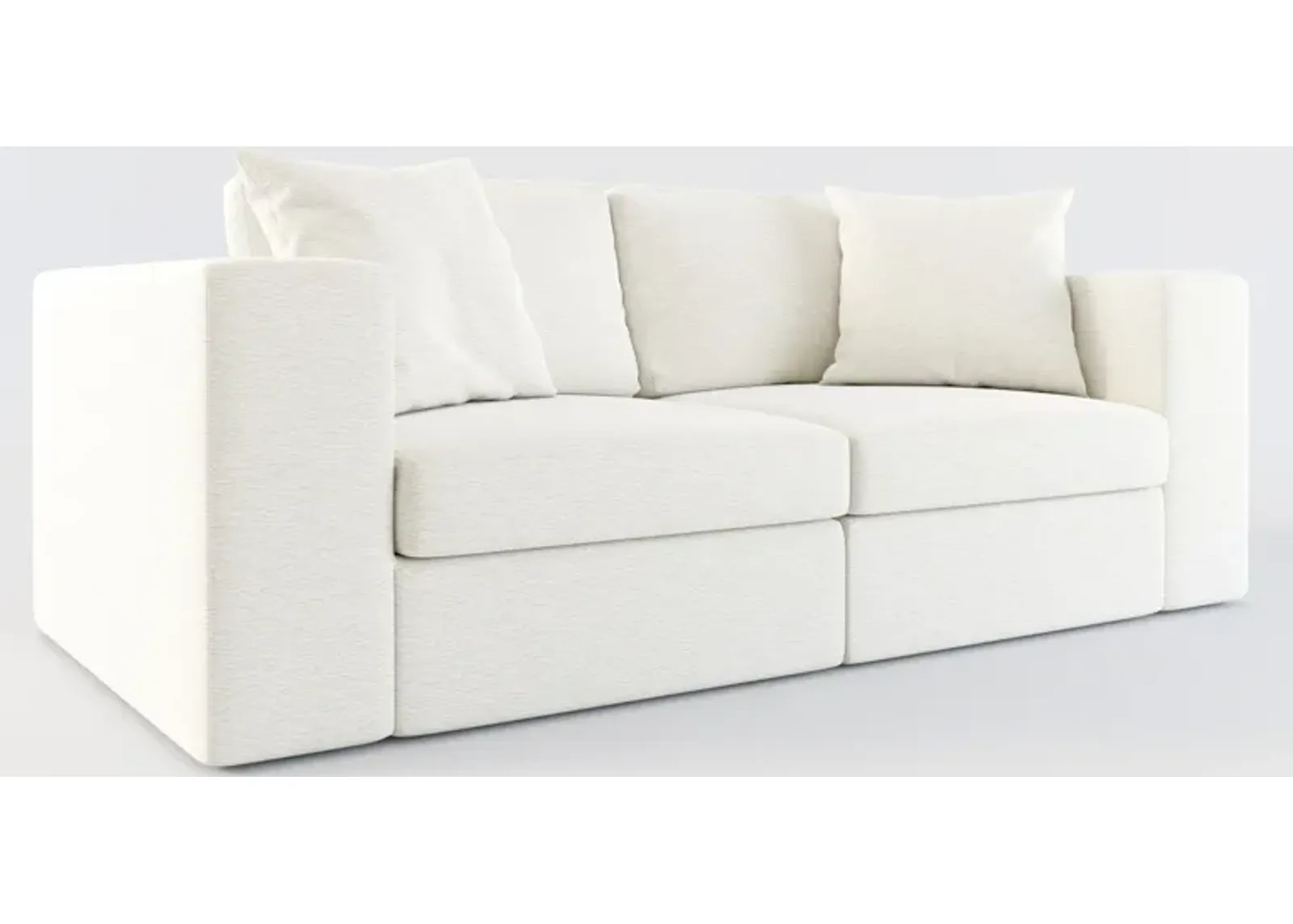 Collin Hybrid Comfort 2-Piece Sofa - Living Large White