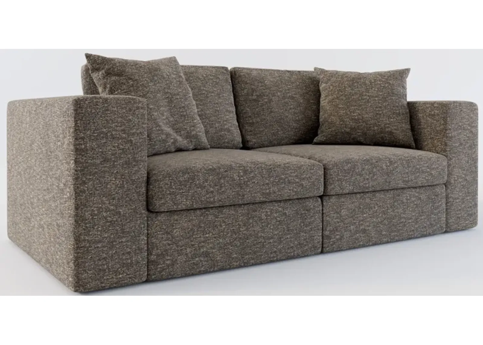 Collin Hybrid Comfort 2-Piece Sofa - M Walnut