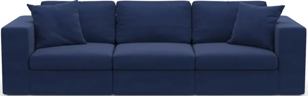 Collin Foam Comfort 3-Piece Sofa - Abington Indigo