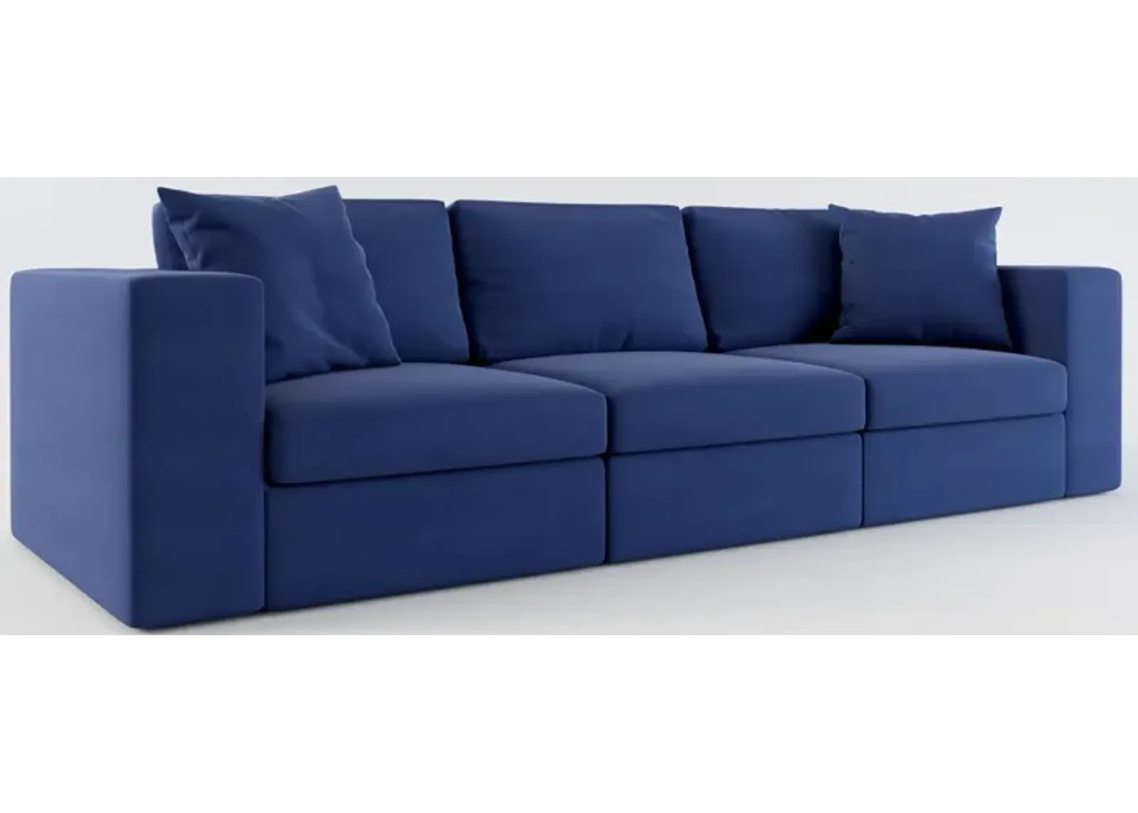 Collin Foam Comfort 3-Piece Sofa - Abington Indigo