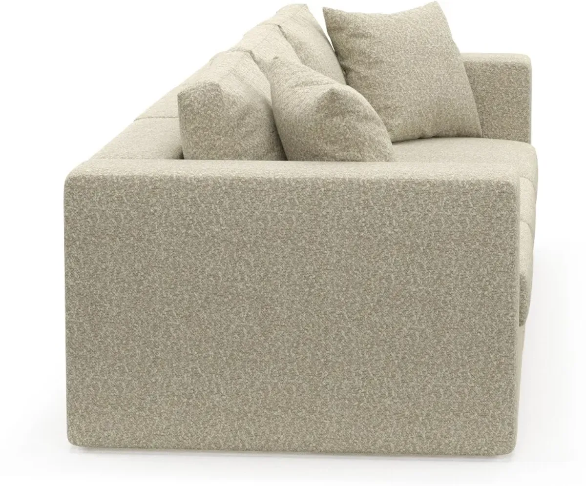 Collin Foam Comfort 3-Piece Sofa - Bloke Cotton