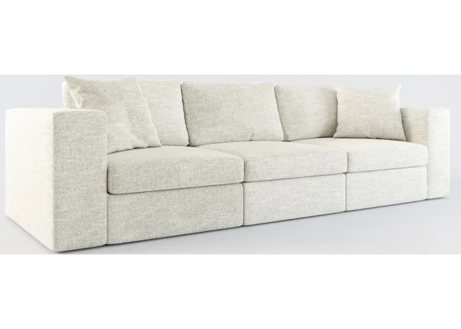 Collin Foam Comfort 3-Piece Sofa - M Ivory