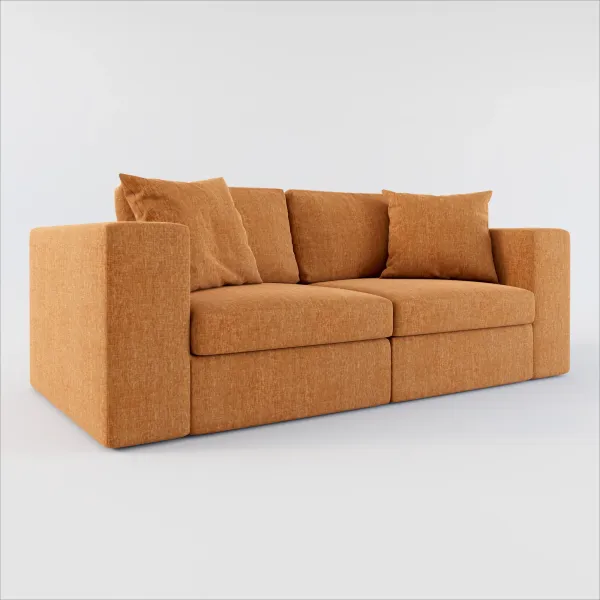 Collin Foam Comfort 2-Piece Sofa - Contessa Ginger