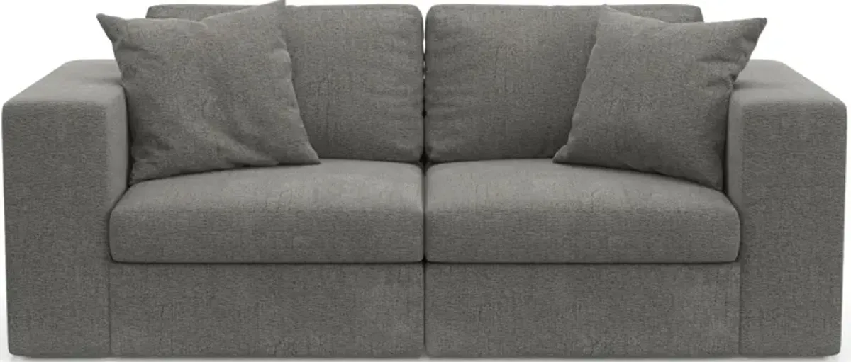 Collin Foam Comfort 2-Piece Sofa - Living Large Charcoal