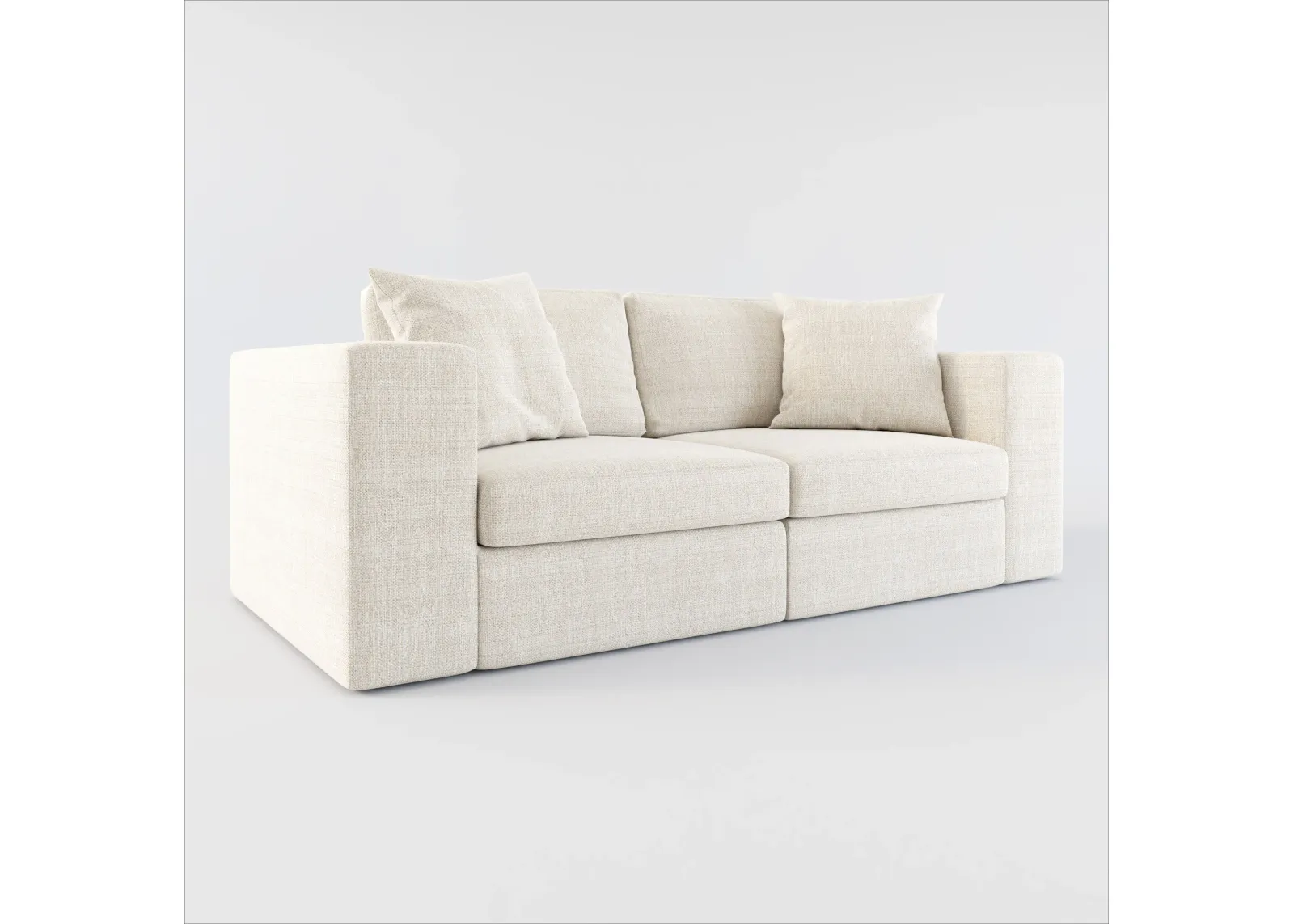 Collin Foam Comfort 2-Piece Sofa - Mason Porcelain