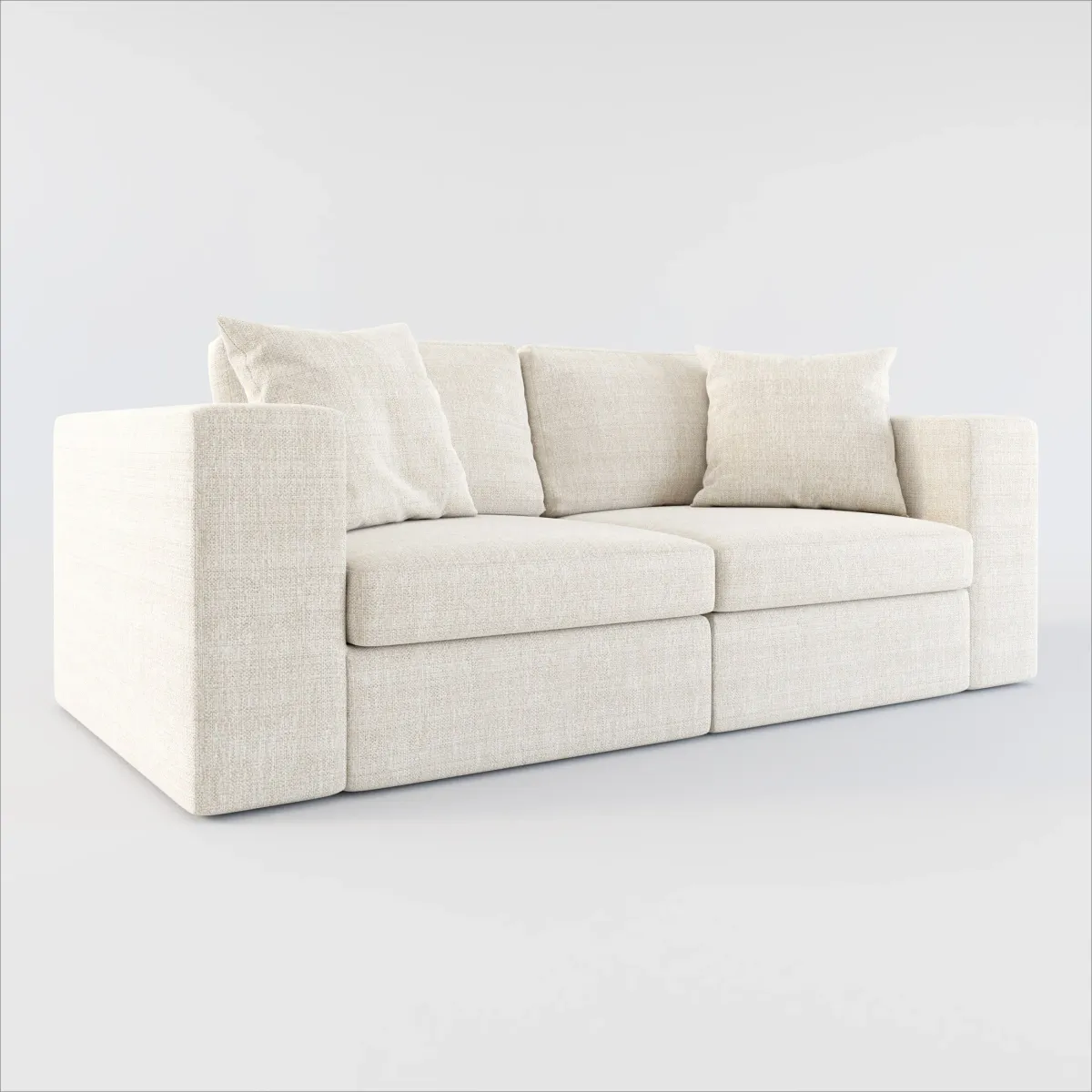 Collin Foam Comfort 2-Piece Sofa - Mason Porcelain