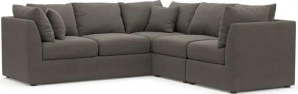 Nest Foam Comfort Eco Performance Fabric 3-Piece Small Sectional - Presidio Steel