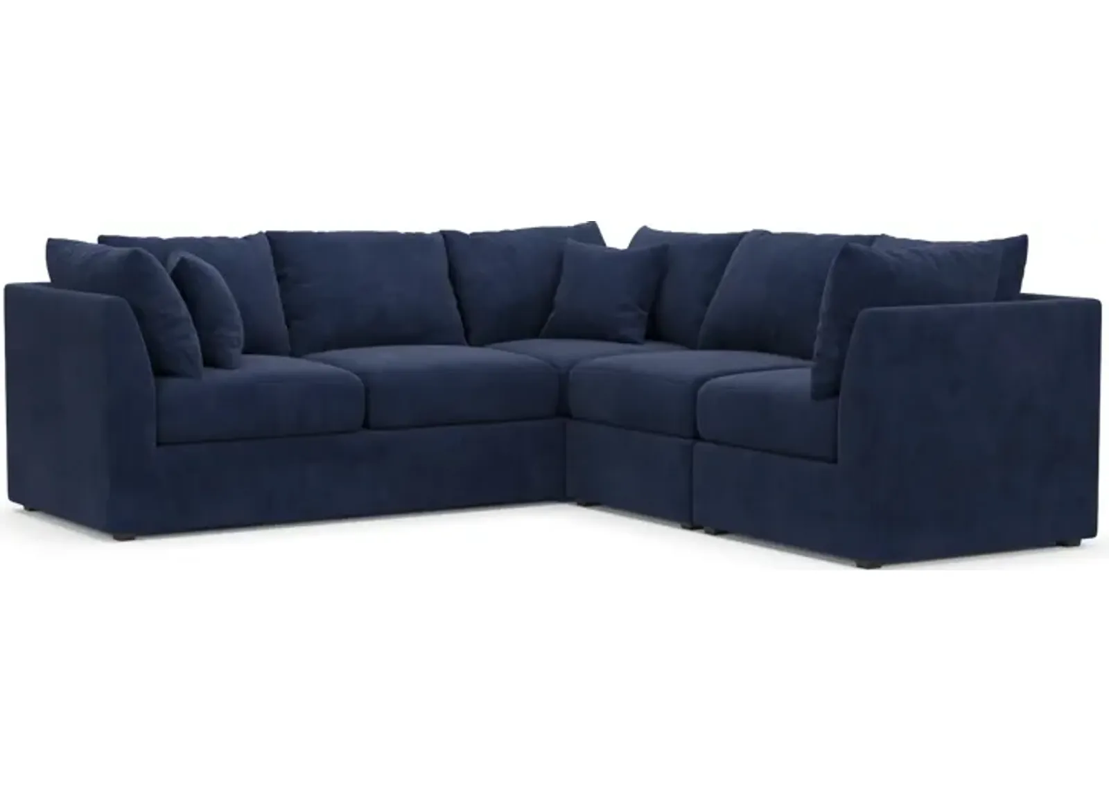 Nest Foam Comfort Eco Performance 3-Piece Small Sectional - Argo Navy