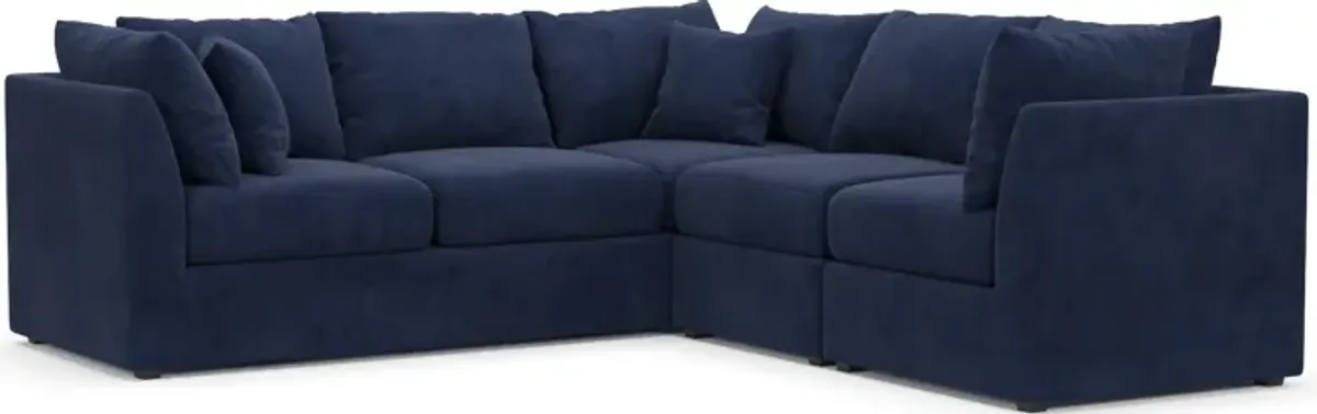 Nest Foam Comfort Eco Performance 3-Piece Small Sectional - Argo Navy