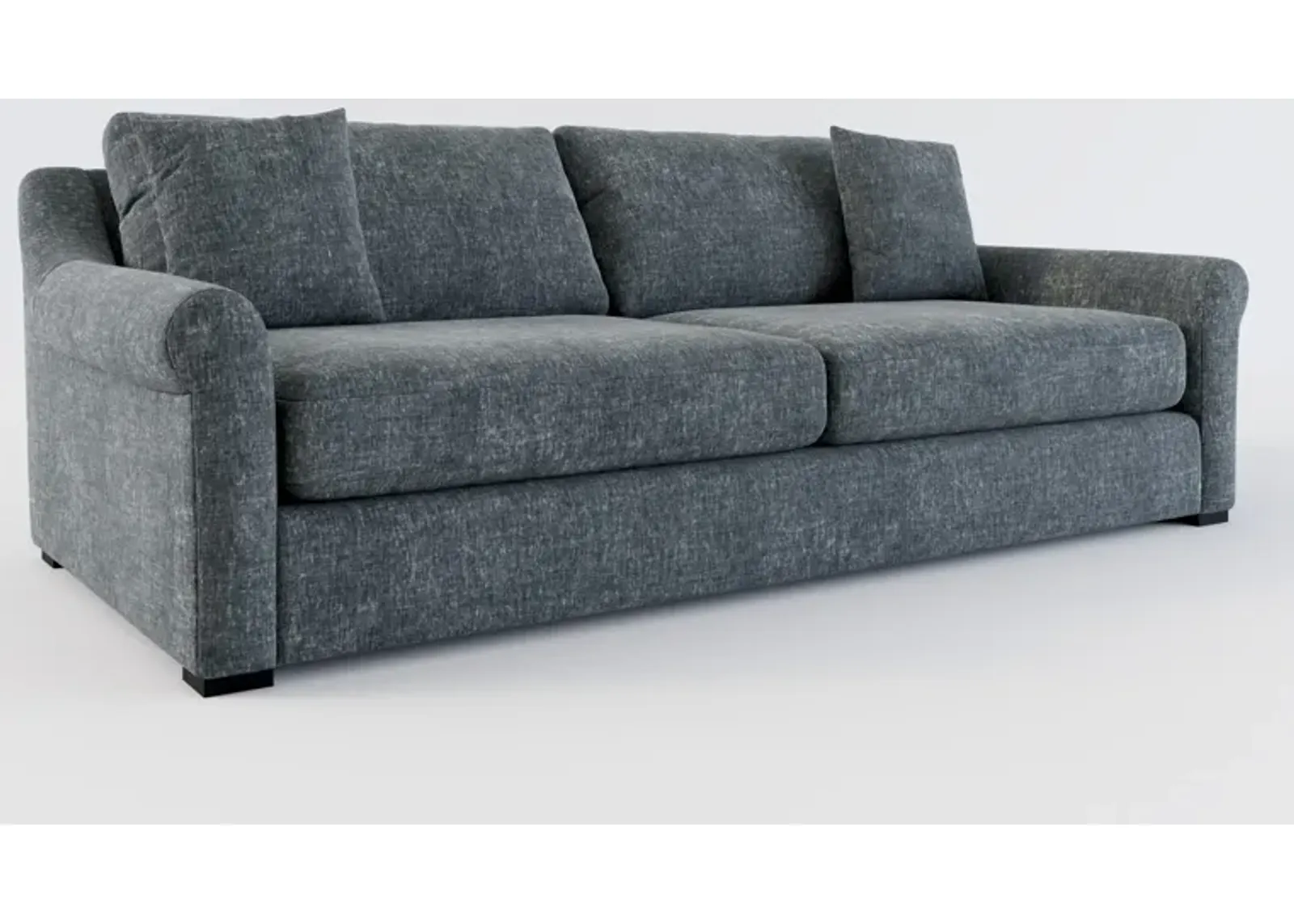 Bowery Foam Comfort 97" Sofa - Contessa Shadow