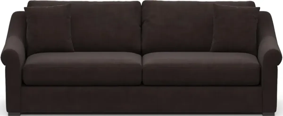 Bowery Foam Comfort 97" Sofa - Merrimac Dark Brown