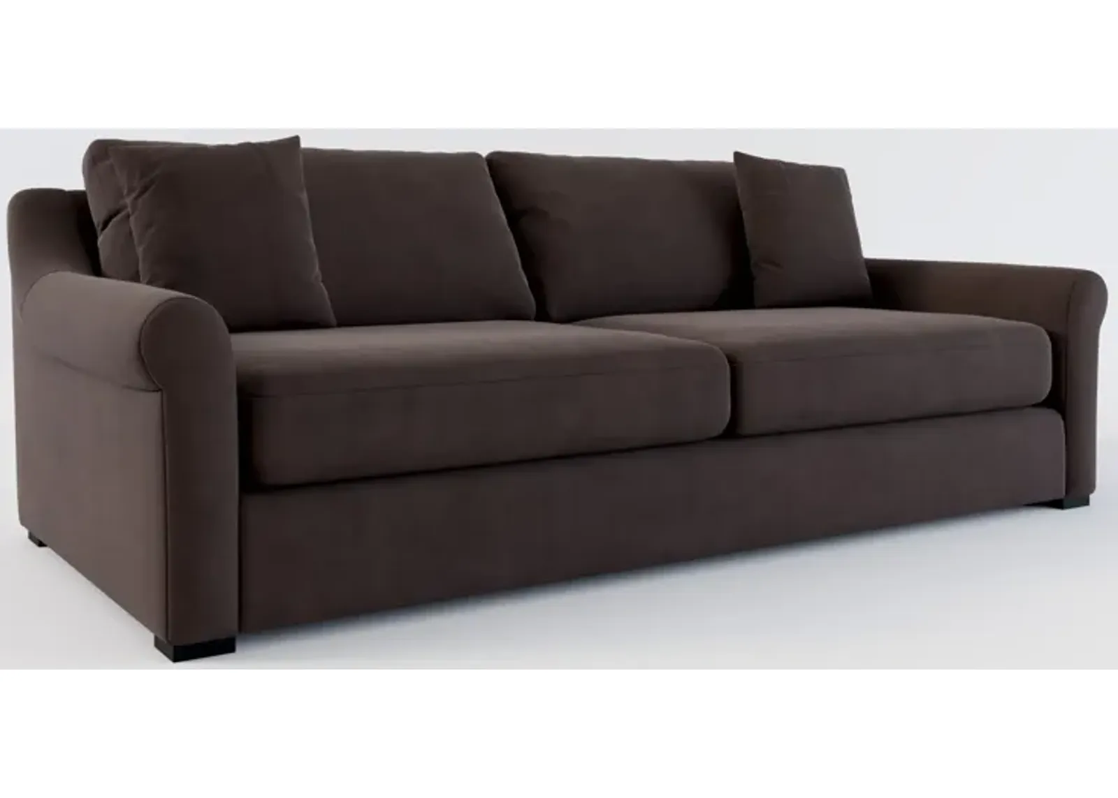 Bowery Foam Comfort 97" Sofa - Merrimac Dark Brown