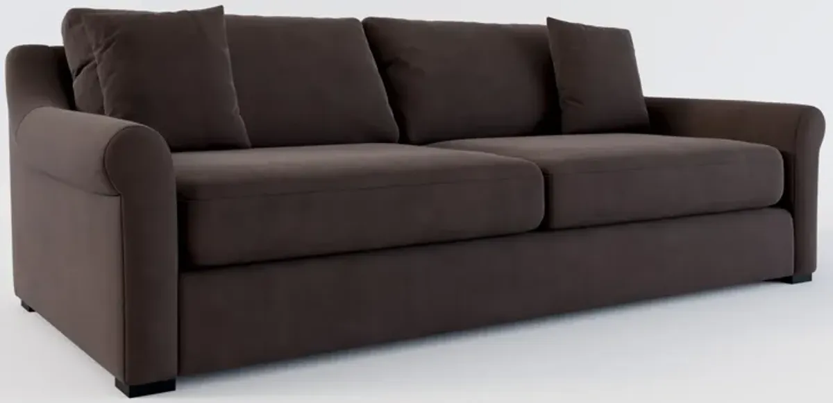 Bowery Foam Comfort 97" Sofa - Merrimac Dark Brown