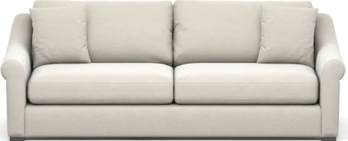 Bowery Foam Comfort 97" Sofa - Curious Pearl