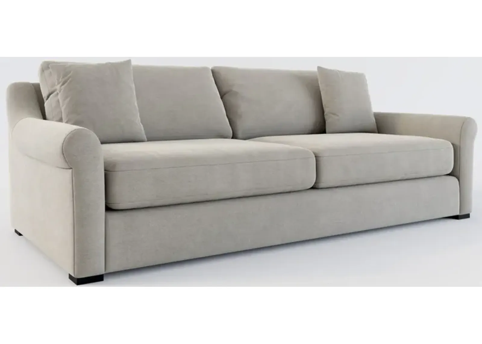 Bowery Foam Comfort 97" Sofa - Abington Fog