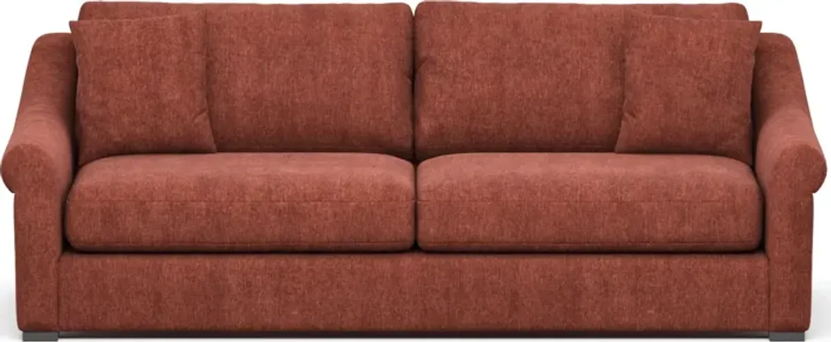 Bowery Foam Comfort 97" Sofa - Contessa Paprika