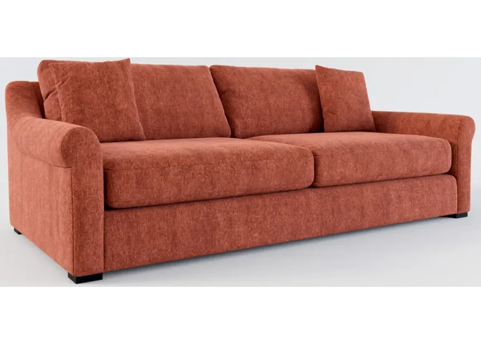 Bowery Foam Comfort 97" Sofa - Contessa Paprika