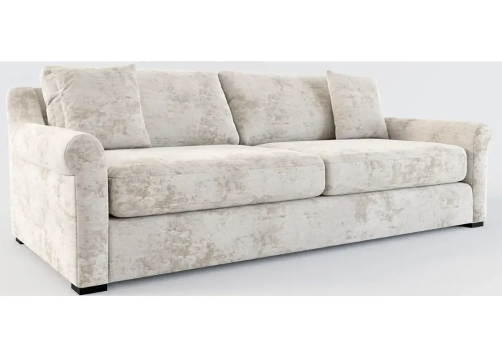 Bowery Foam Comfort 97" Sofa - Hearth Cement