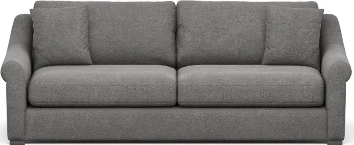 Bowery Foam Comfort 97" Sofa - Living Large Charcoal