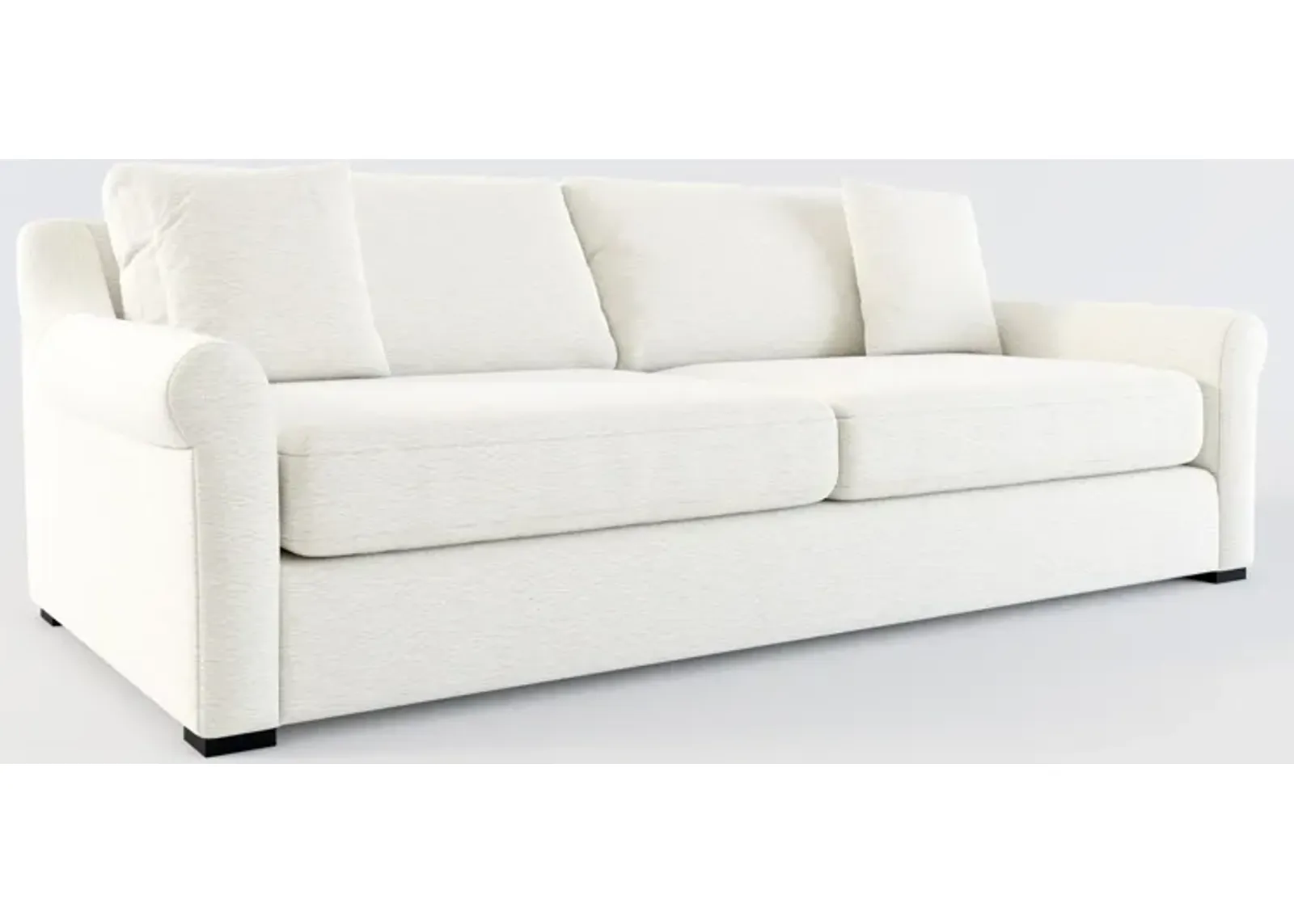 Bowery Foam Comfort 97" Sofa - Living Large White