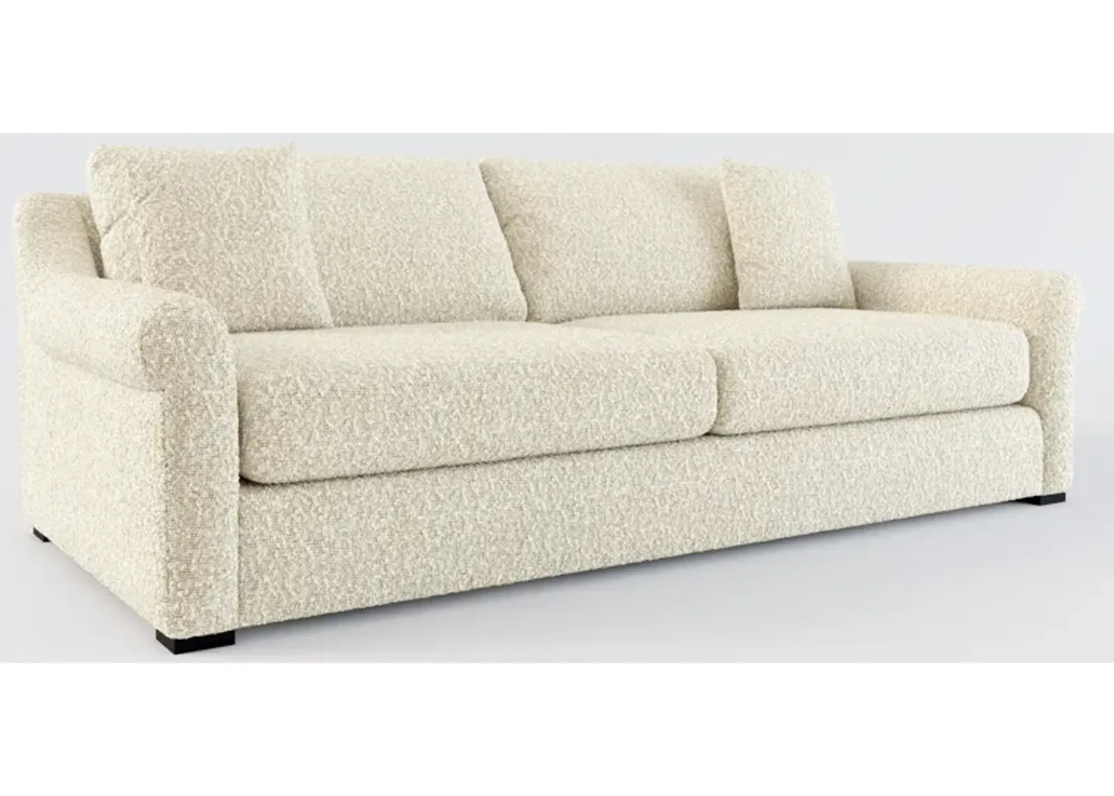 Bowery Foam Comfort 97" Sofa - Bloke Cotton