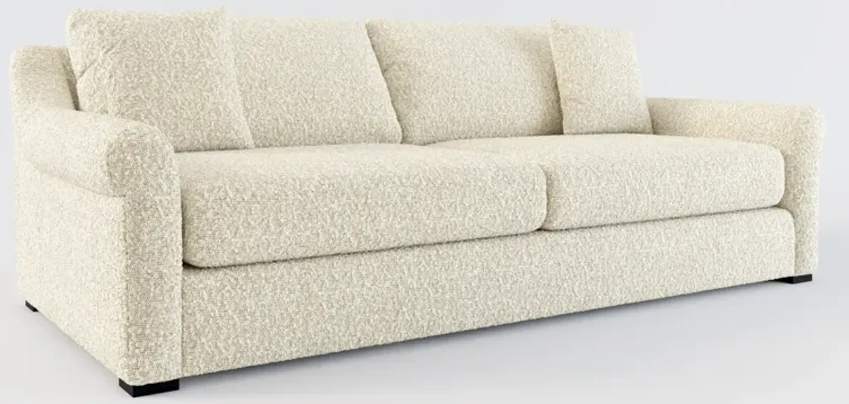 Bowery Foam Comfort 97" Sofa - Bloke Cotton