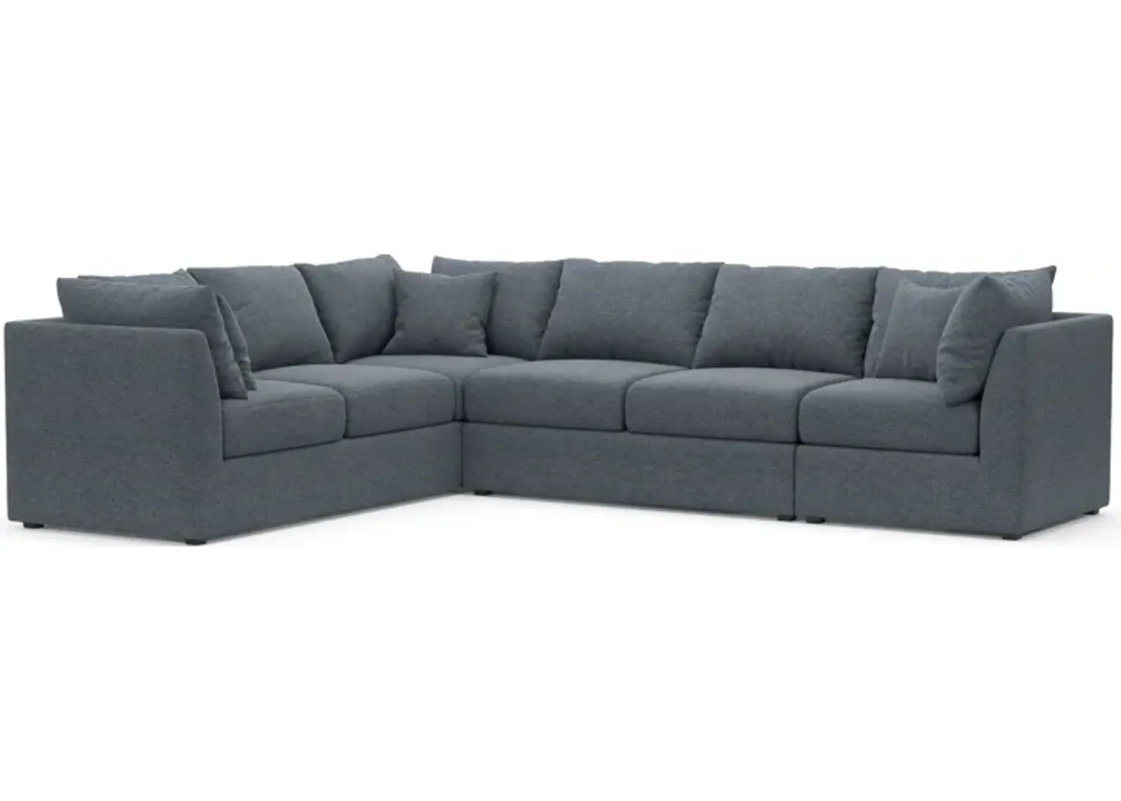 Nest Foam Comfort Eco Performance Fabric 3-Piece Large Sectional - Bridger Navy