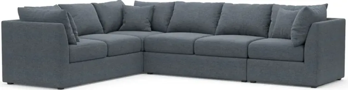 Nest Foam Comfort Eco Performance Fabric 3-Piece Large Sectional - Bridger Navy