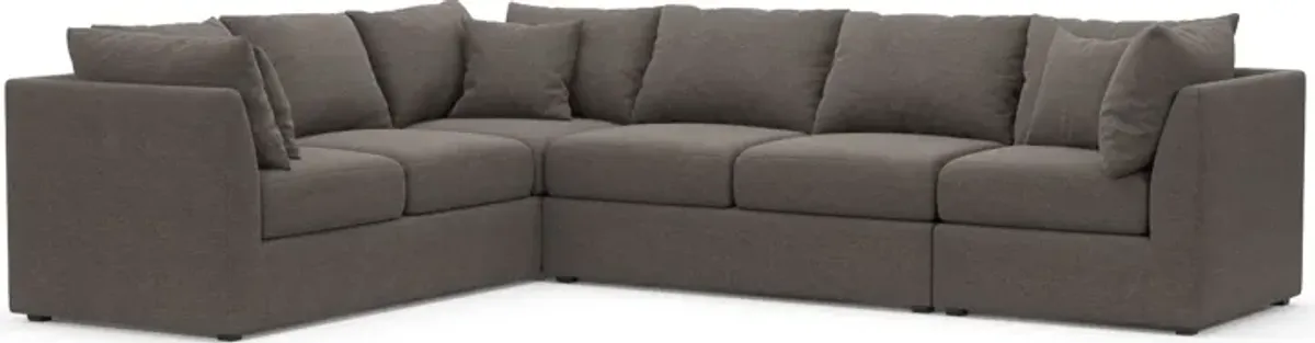 Nest Foam Comfort Eco Performance Fabric 3-Piece Large Sectional - Presidio Steel