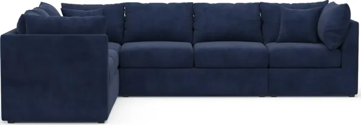 Nest Foam Comfort Eco Performance 3-Piece Large Sectional - Argo Navy