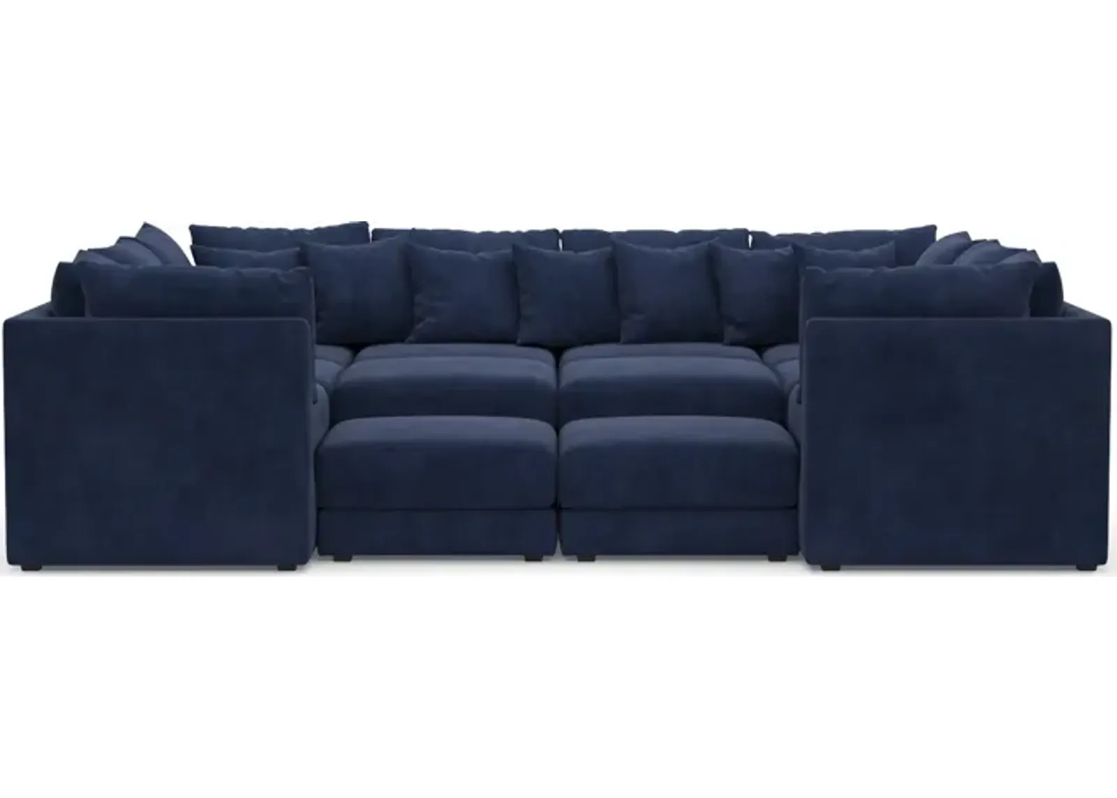 Nest 9 Foam Comfort Eco Performance 9-Piece Sectional - Argo Navy