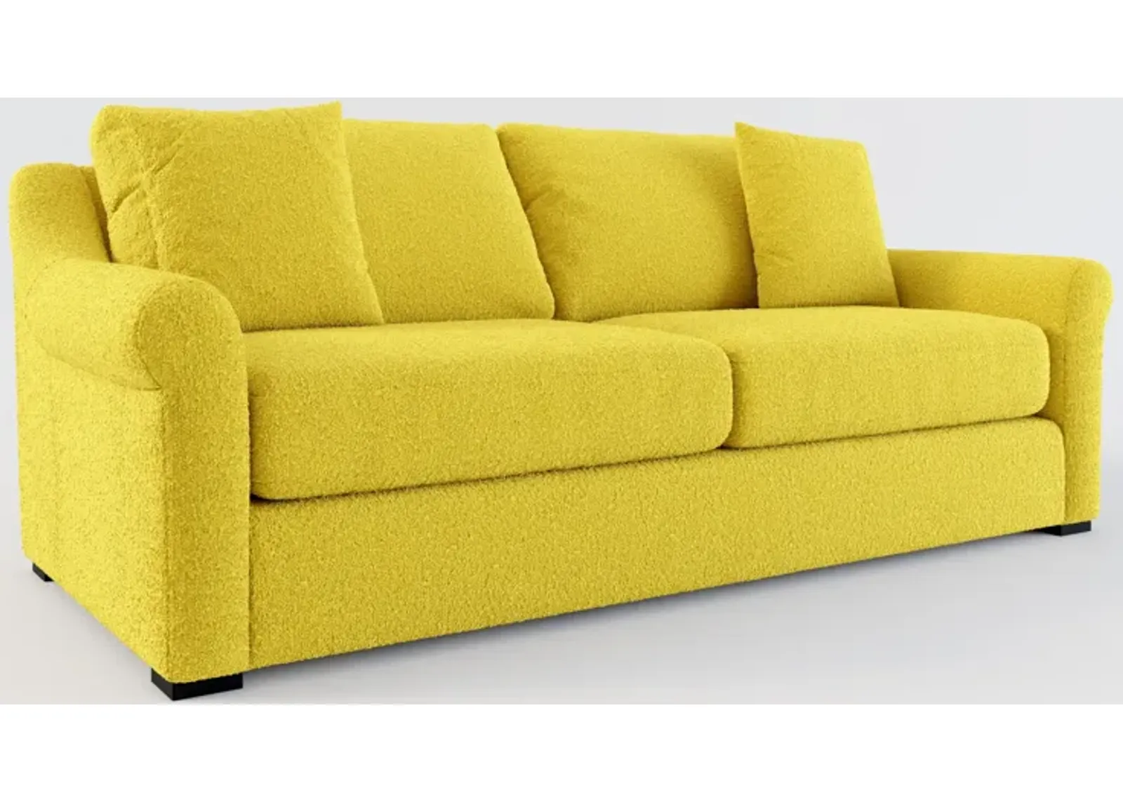 Bowery Foam Comfort 87" Sofa - Bloke Goldenrod