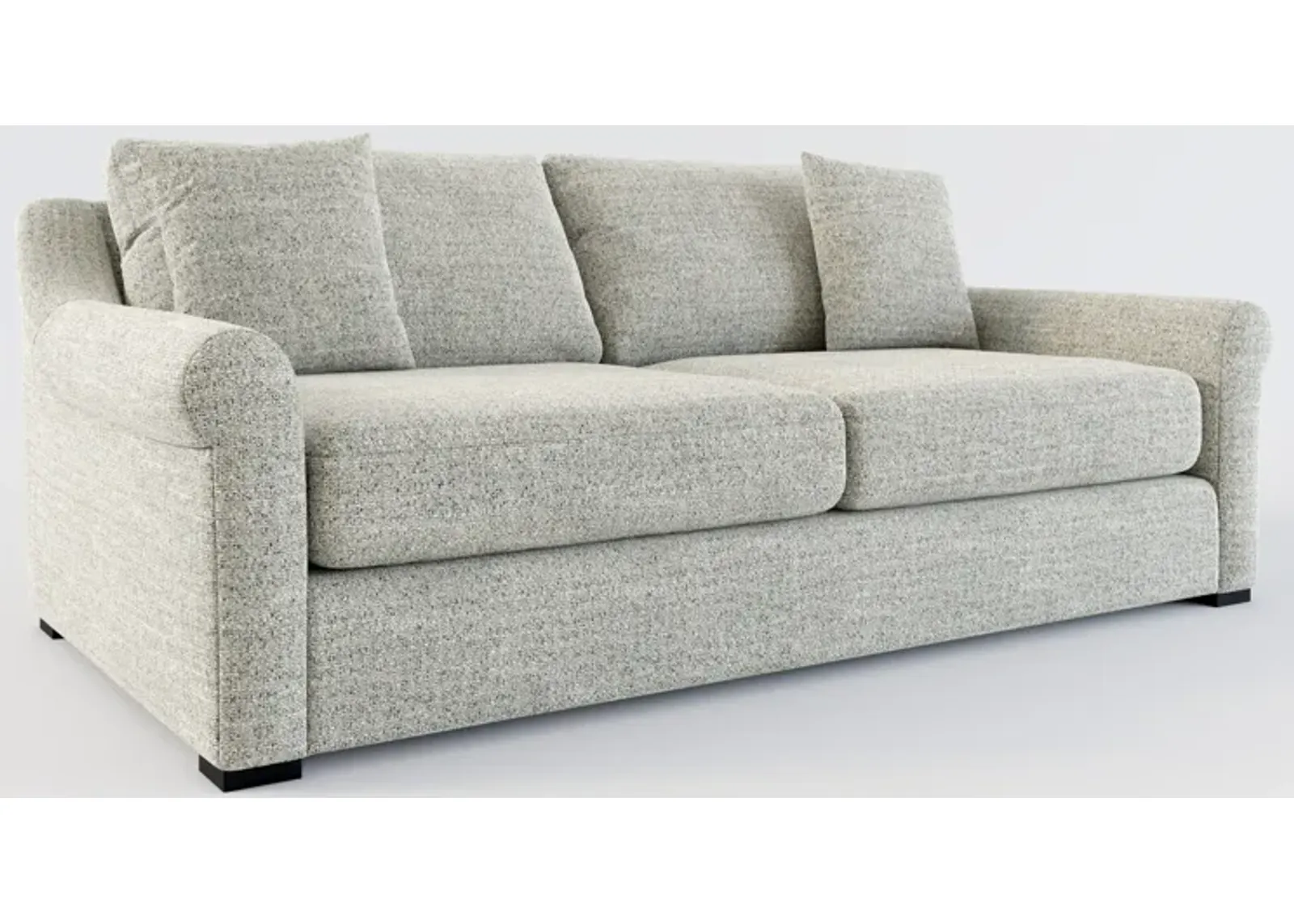 Bowery Foam Comfort 87" Sofa - Pandora Pepper