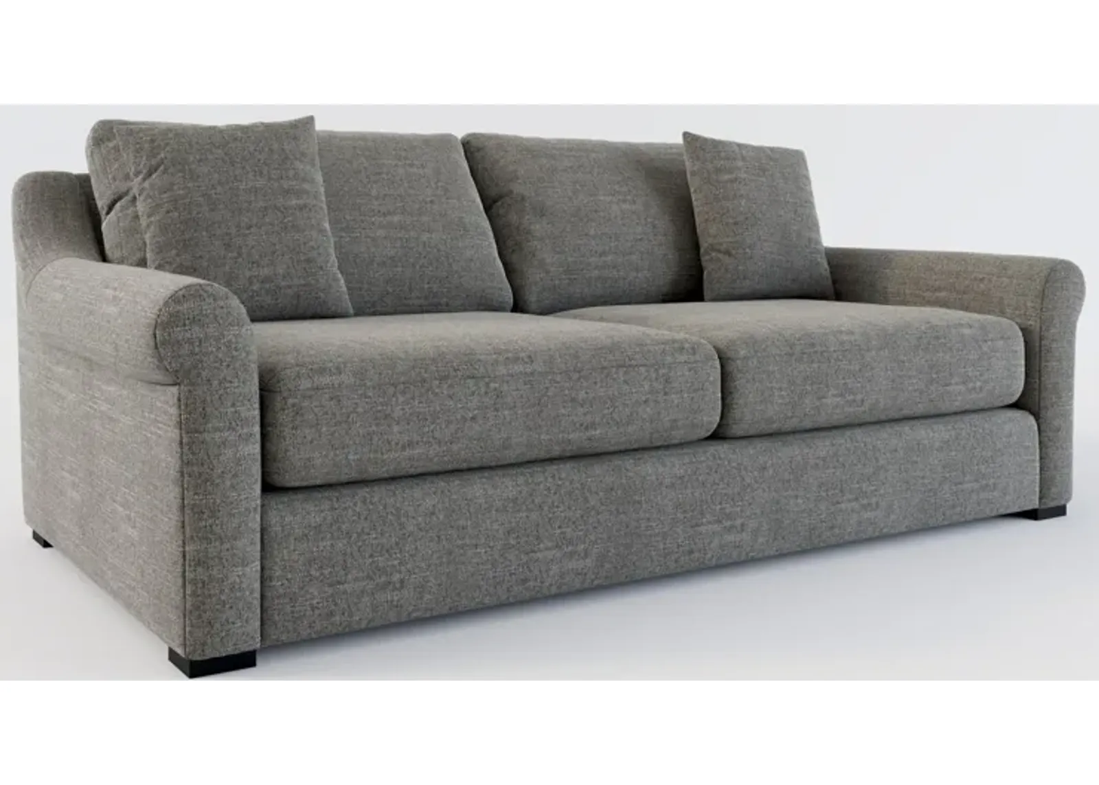 Bowery Foam Comfort 87" Sofa - Curious Charcoal