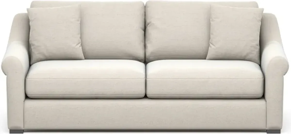 Bowery Foam Comfort 87" Sofa - Curious Pearl