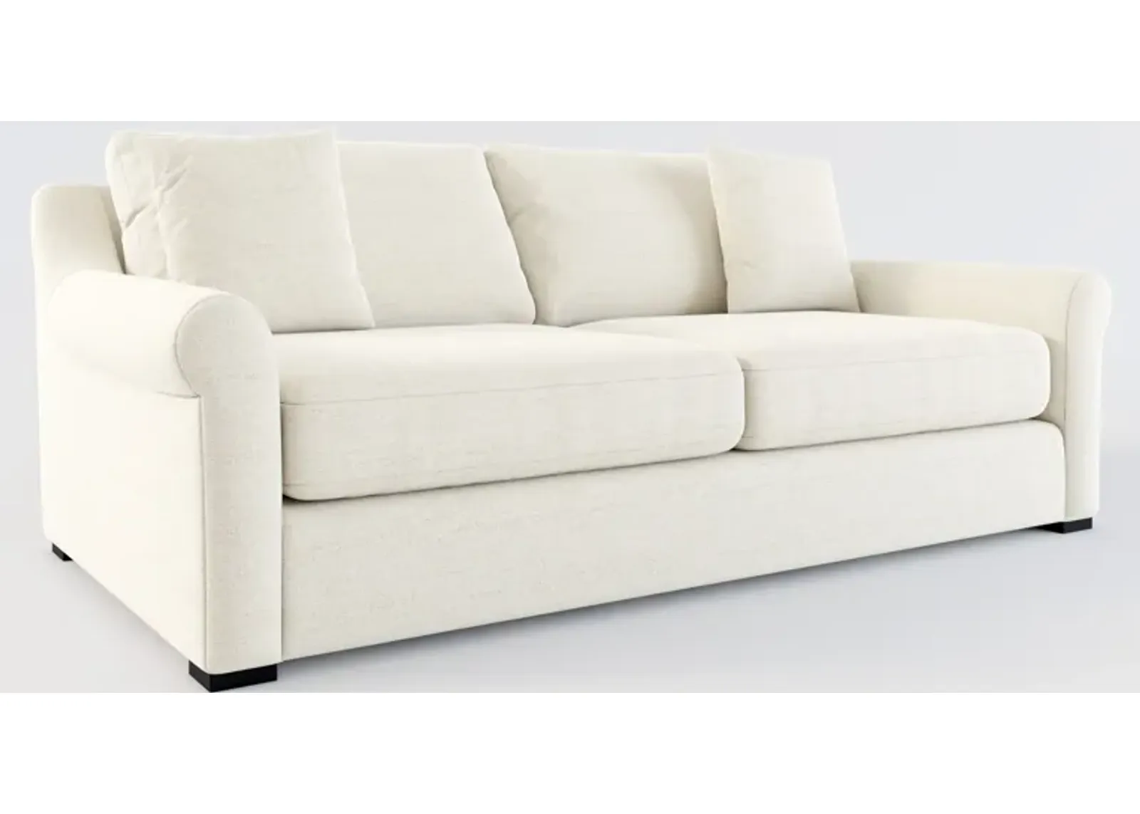 Bowery Foam Comfort 87" Sofa - Curious Pearl