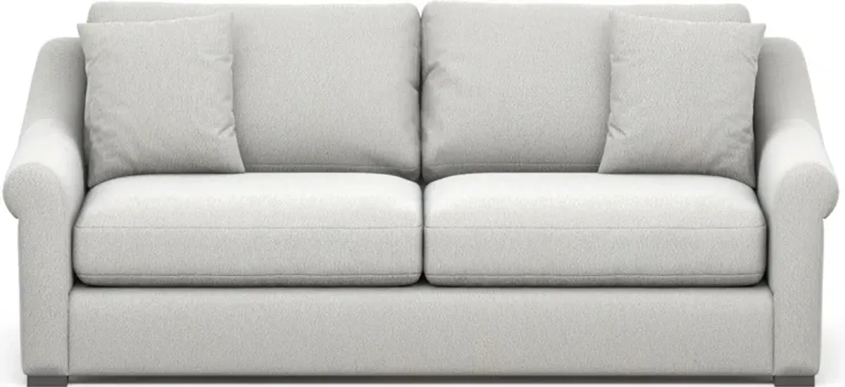 Bowery Foam Comfort 87" Sofa - Oslo Snow