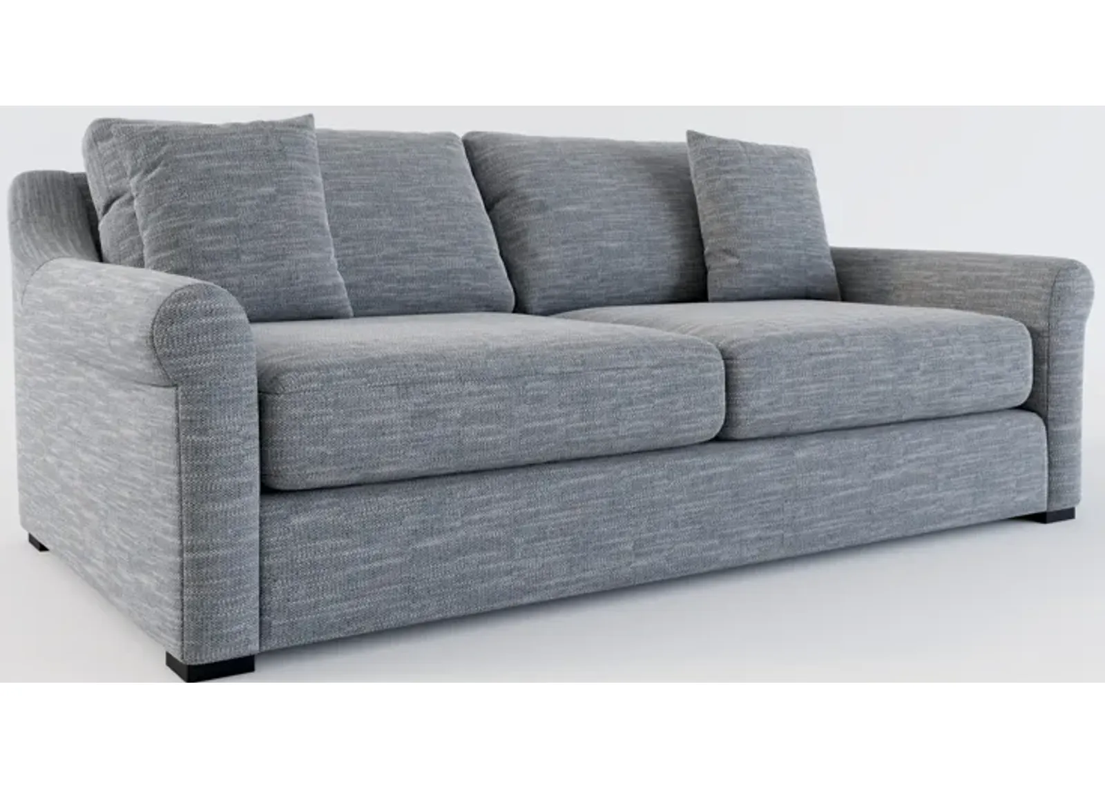 Bowery Foam Comfort 87" Sofa - Dudley Indigo