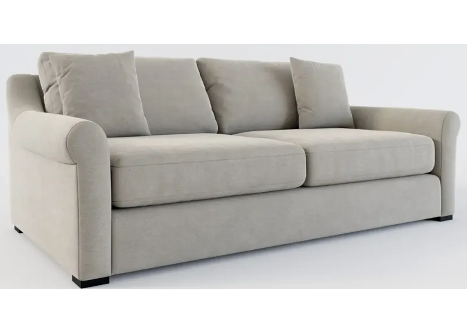 Bowery Foam Comfort 87" Sofa - Abington Fog