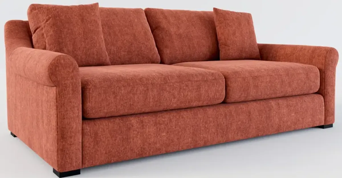 Bowery Foam Comfort 87" Sofa - Contessa Paprika