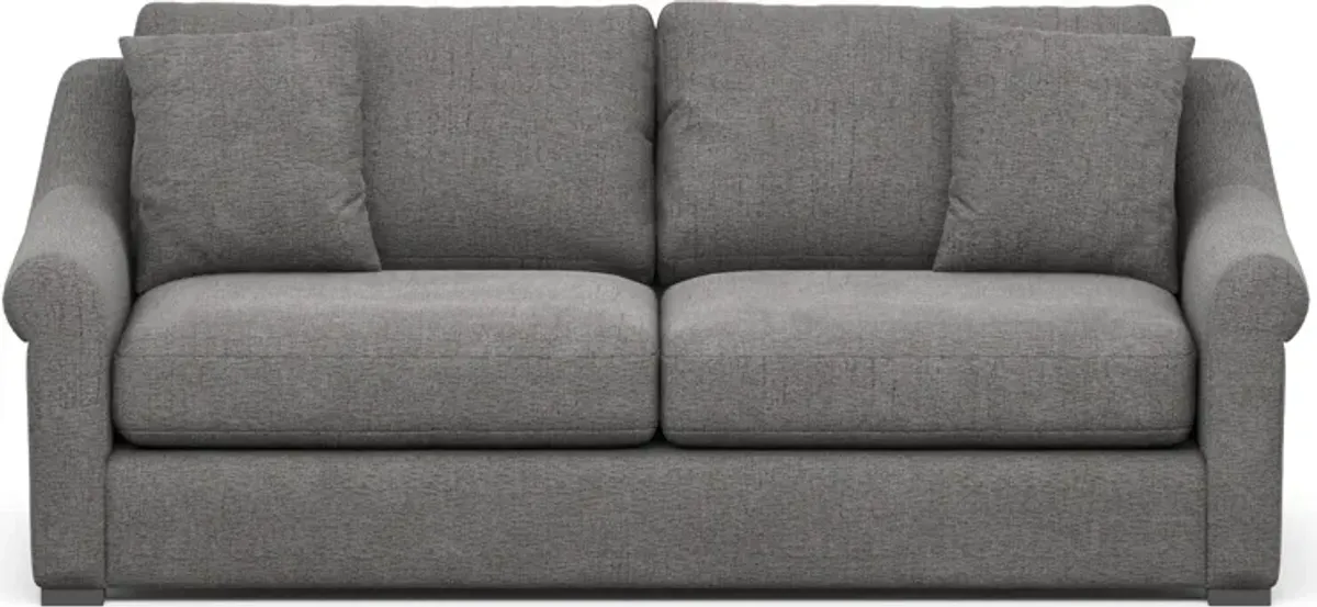 Bowery Foam Comfort 87" Sofa - Living Large Charcoal