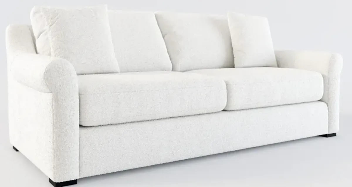 Bowery Foam Comfort 87" Sofa - Bloke Snow