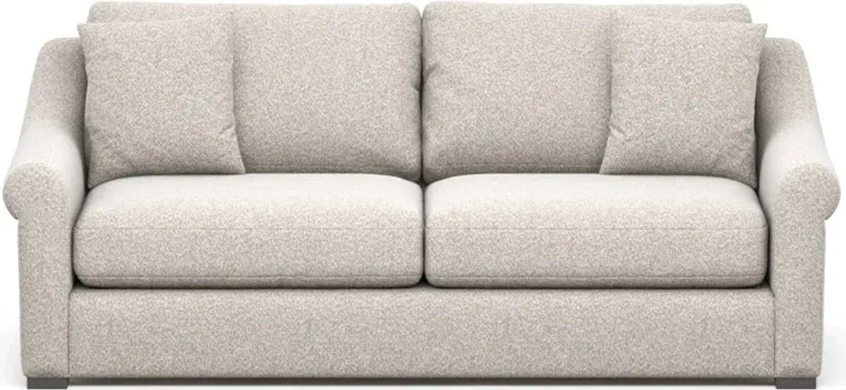 Bowery Foam Comfort 87" Sofa - Muse Stone