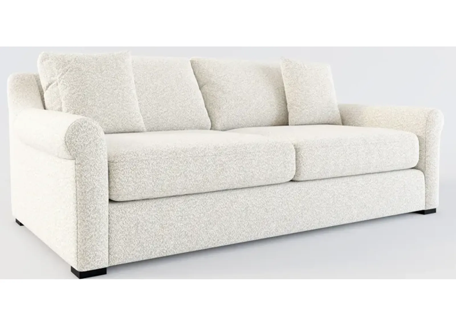 Bowery Foam Comfort 87" Sofa - Muse Stone