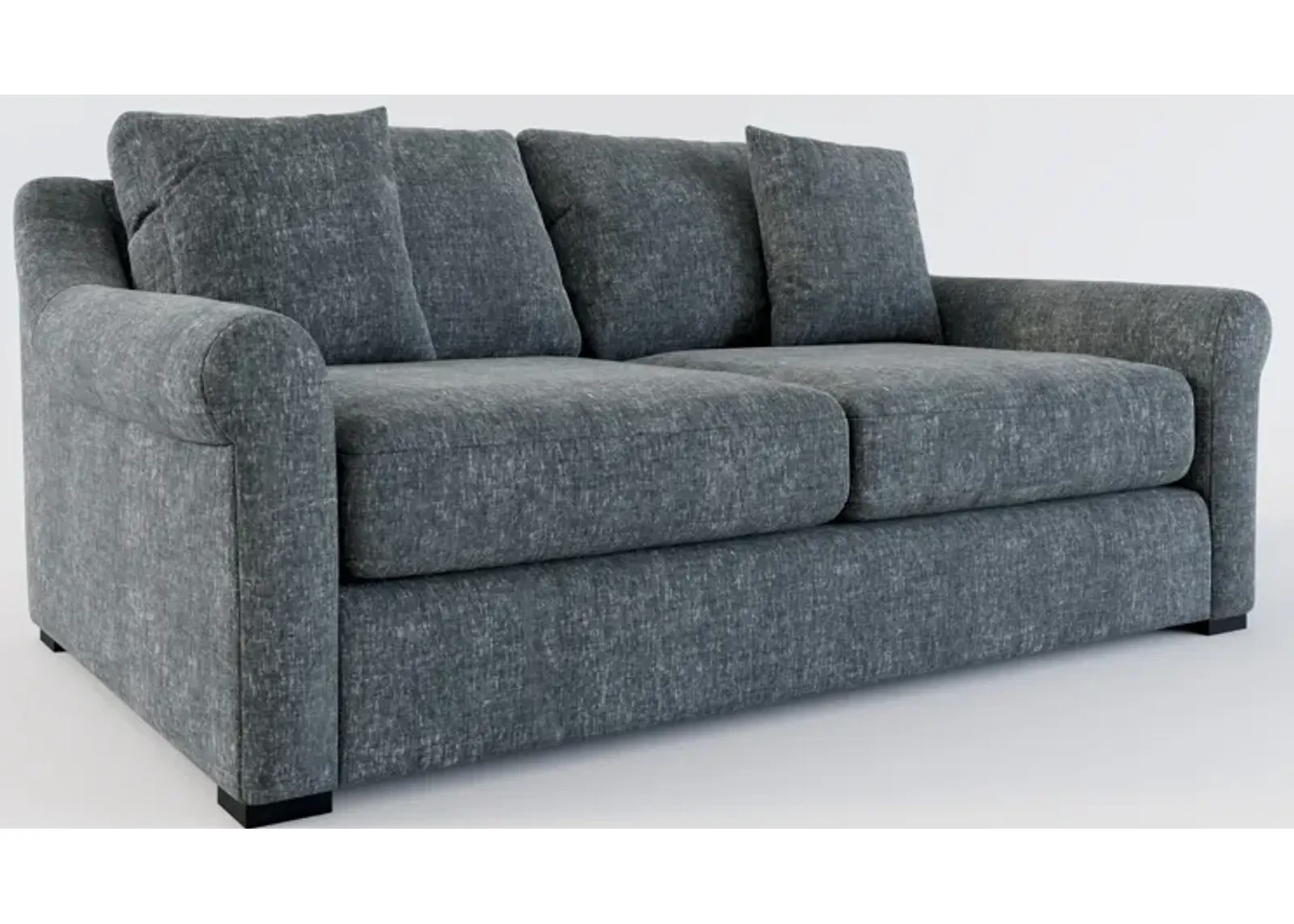 Bowery Foam Comfort 77" Sofa - Contessa Shadow