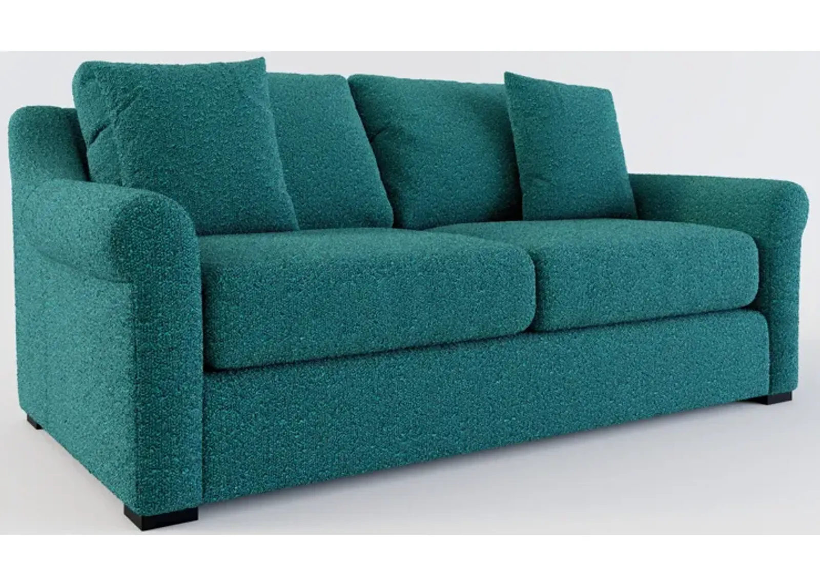 Bowery Foam Comfort 77" Sofa - Bloke Peacock