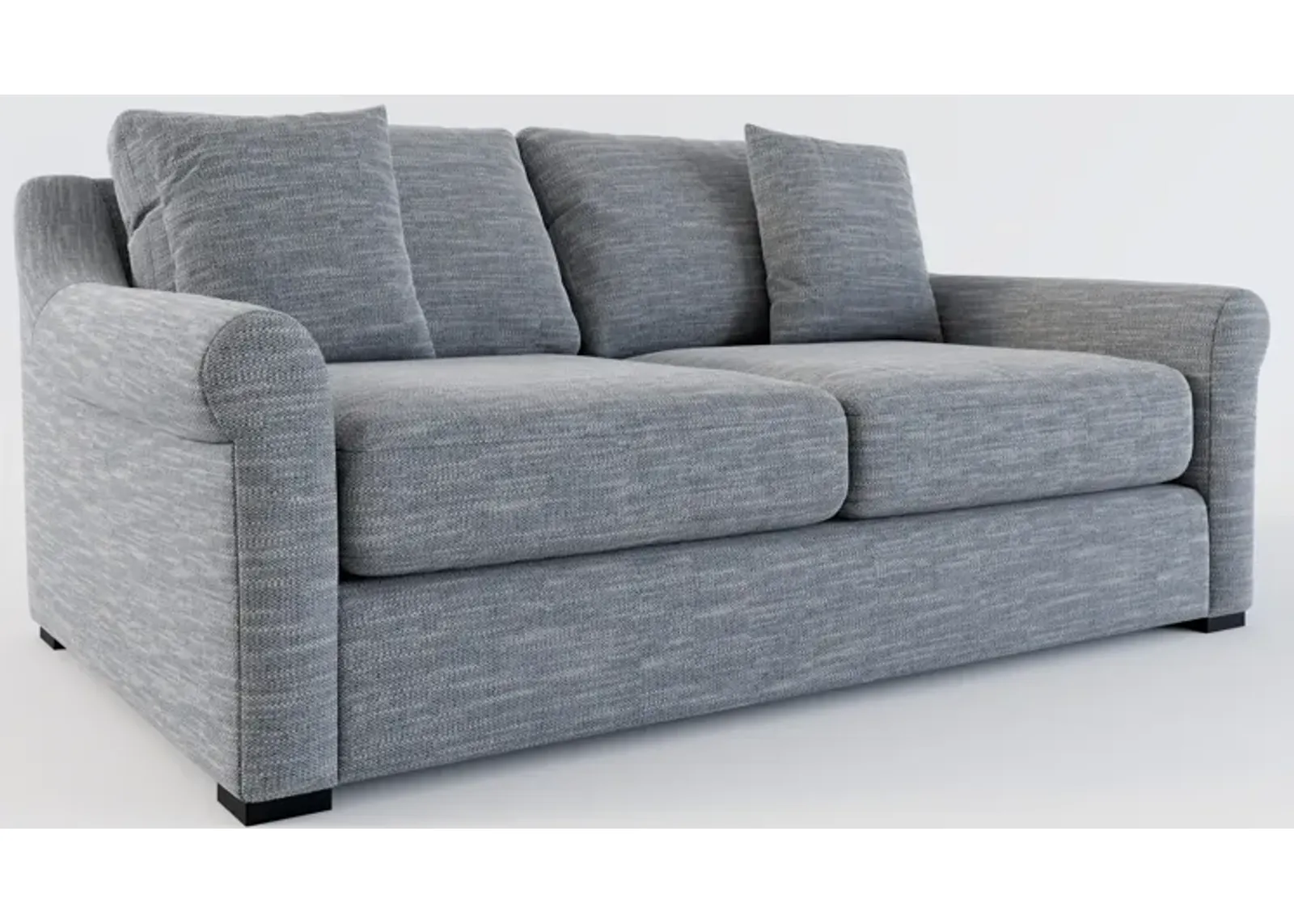 Bowery Foam Comfort 77" Sofa - Dudley Indigo