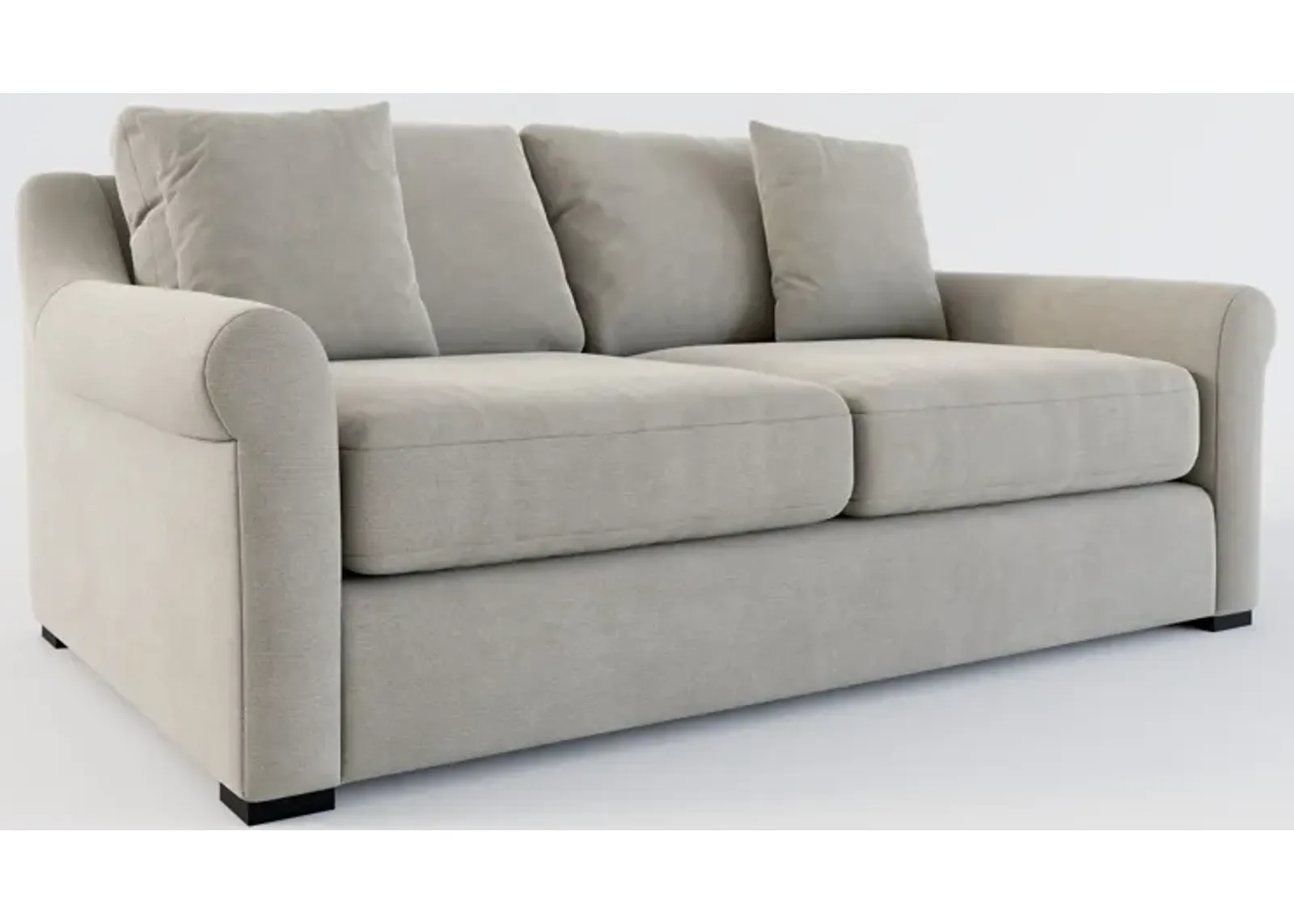 Bowery Foam Comfort 77" Sofa - Abington Fog