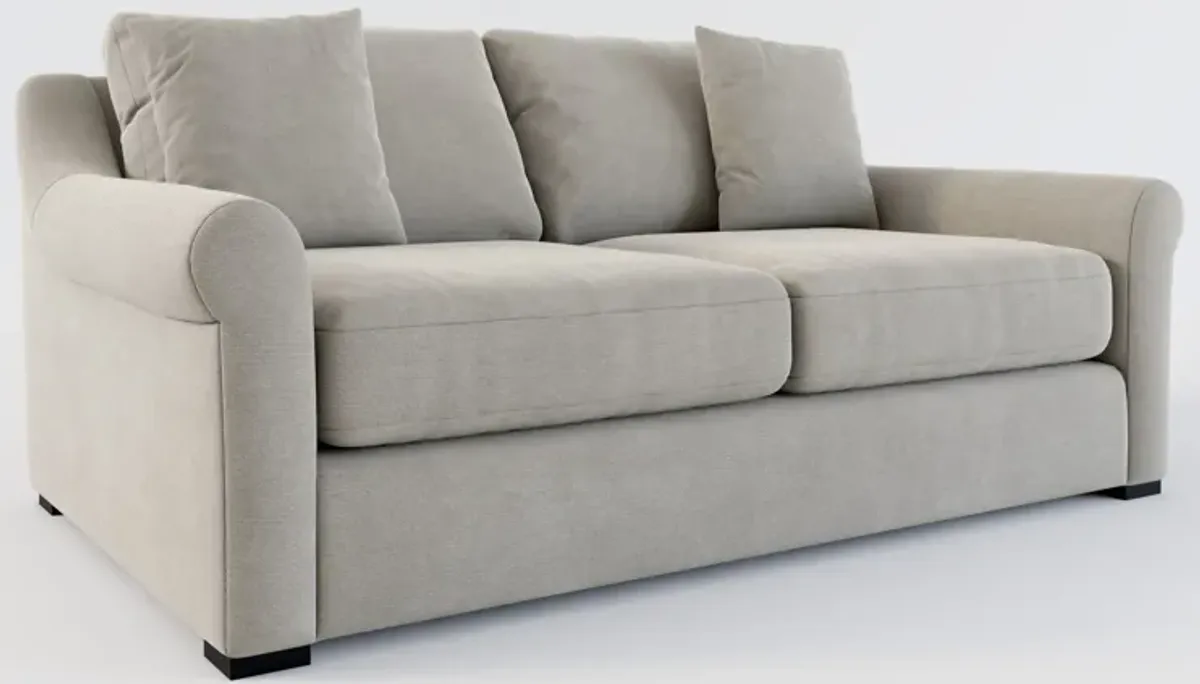 Bowery Foam Comfort 77" Sofa - Abington Fog